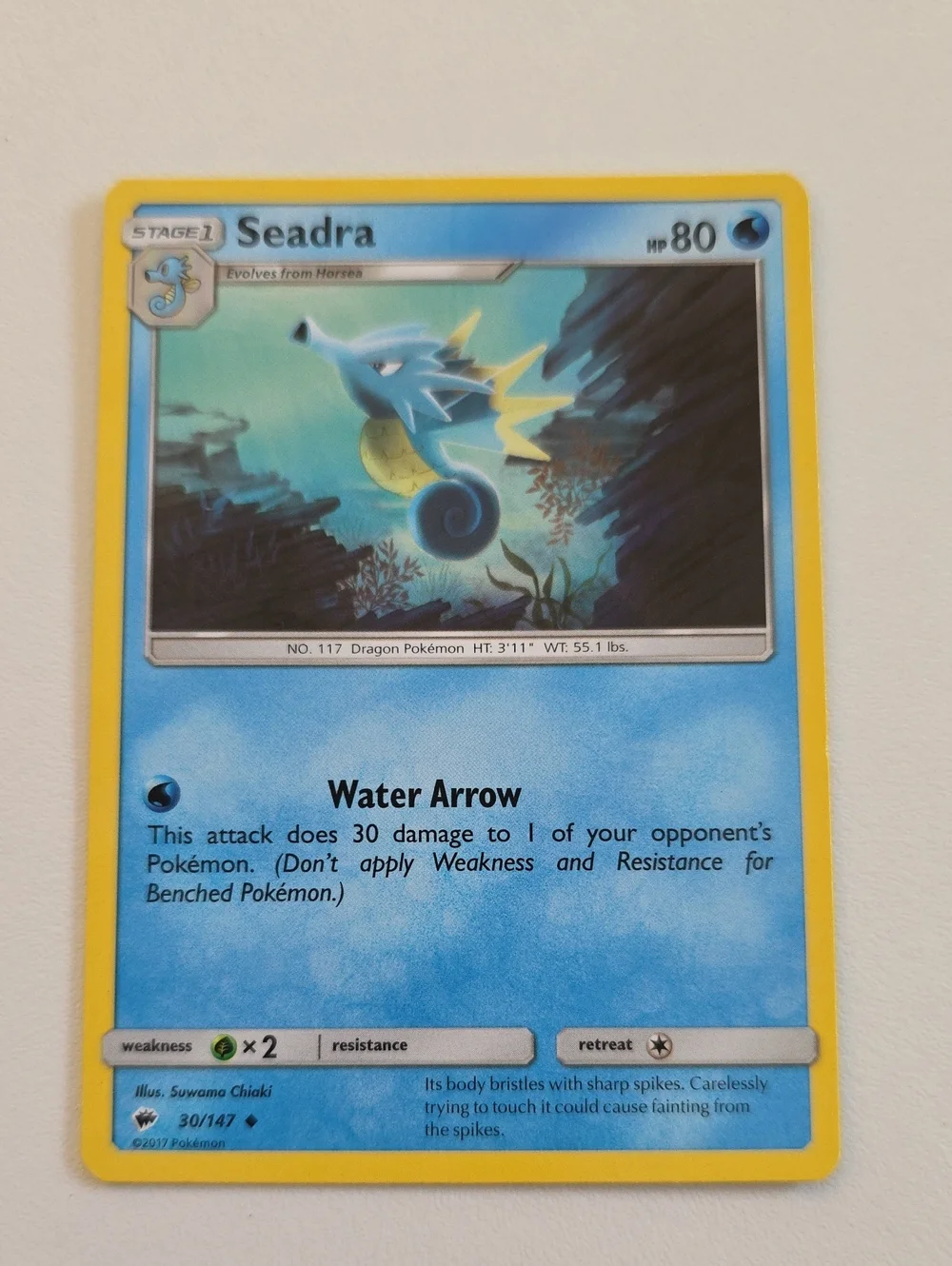Pokemon Horsea And Seadra Trading Card